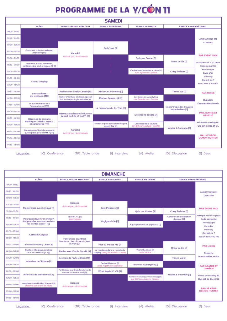Programme YCON 11 V4
