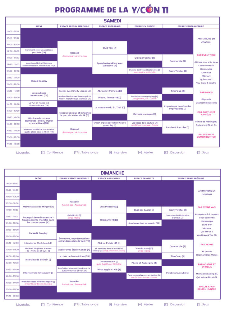 Programme YCON 11 V6