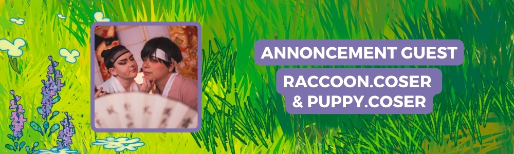 Raccoon.coser & Puppy.coser will be guests at the Y/CON Garden Party
