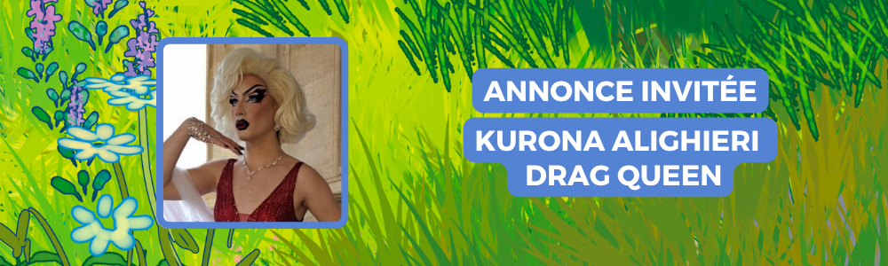 Rencontrez la drag queen Kurona Alighieri à la Y/CON Garden Party !