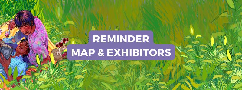 Overview of the map and exhibitors