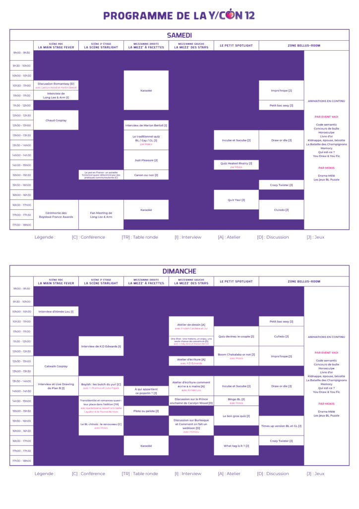 Programme YCON 12 FR V1